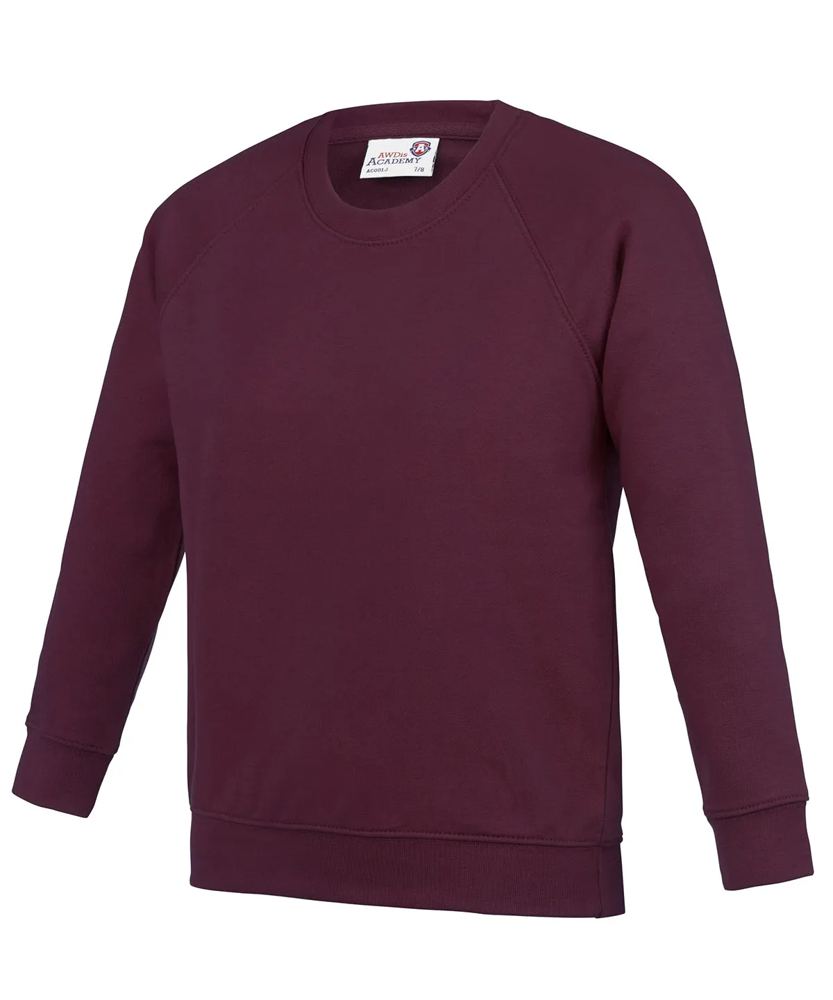 Academy Burgundy - Kids Academy raglan sweatshirt