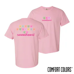 AEPi Comfort Colors Candy Hearts Short Sleeve Tee