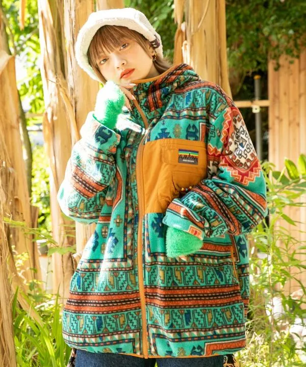 AMINA x GRN Kilim Hoodie Jacket