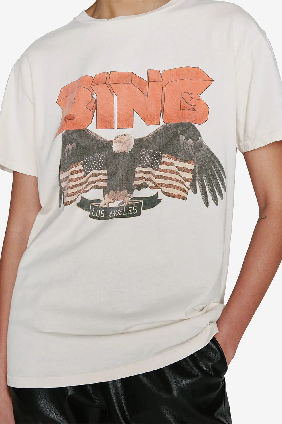 Anine Bing - Vintage Bing Tee in Vintage White