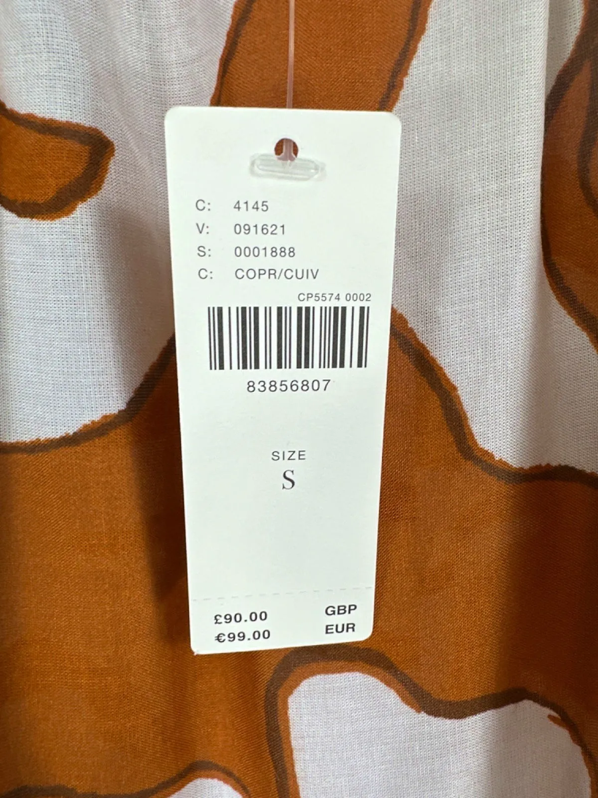 Anthropologie Orange The Malika Cover-up Maxi Dress UK S