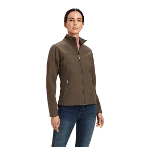 Ariat Women's New Team Softshell Banyan Bark Heather Brown Jacket