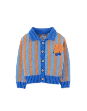 Baby Boy Applique and Elbow Patch Cardigan