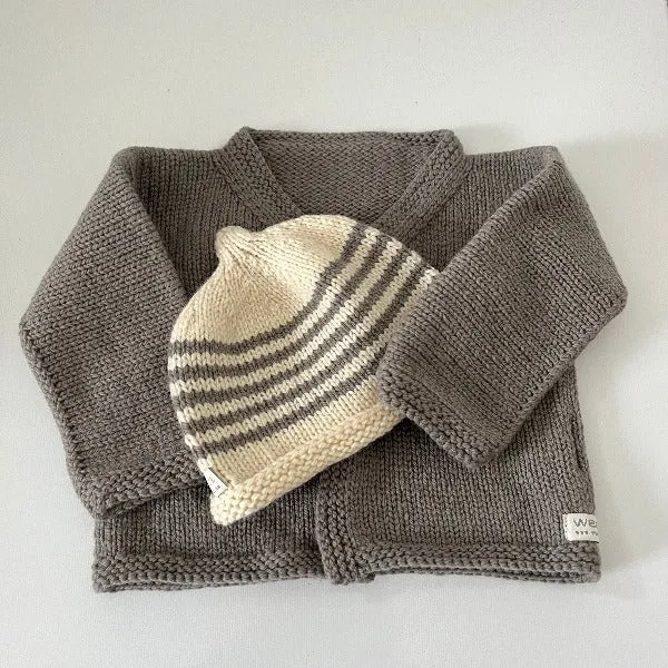 Baby Cardigan and Beanie Set