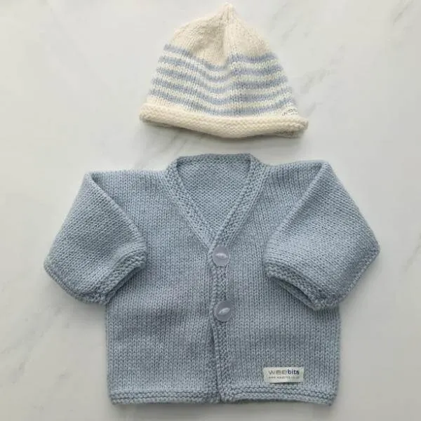 Baby Cardigan and Beanie Set