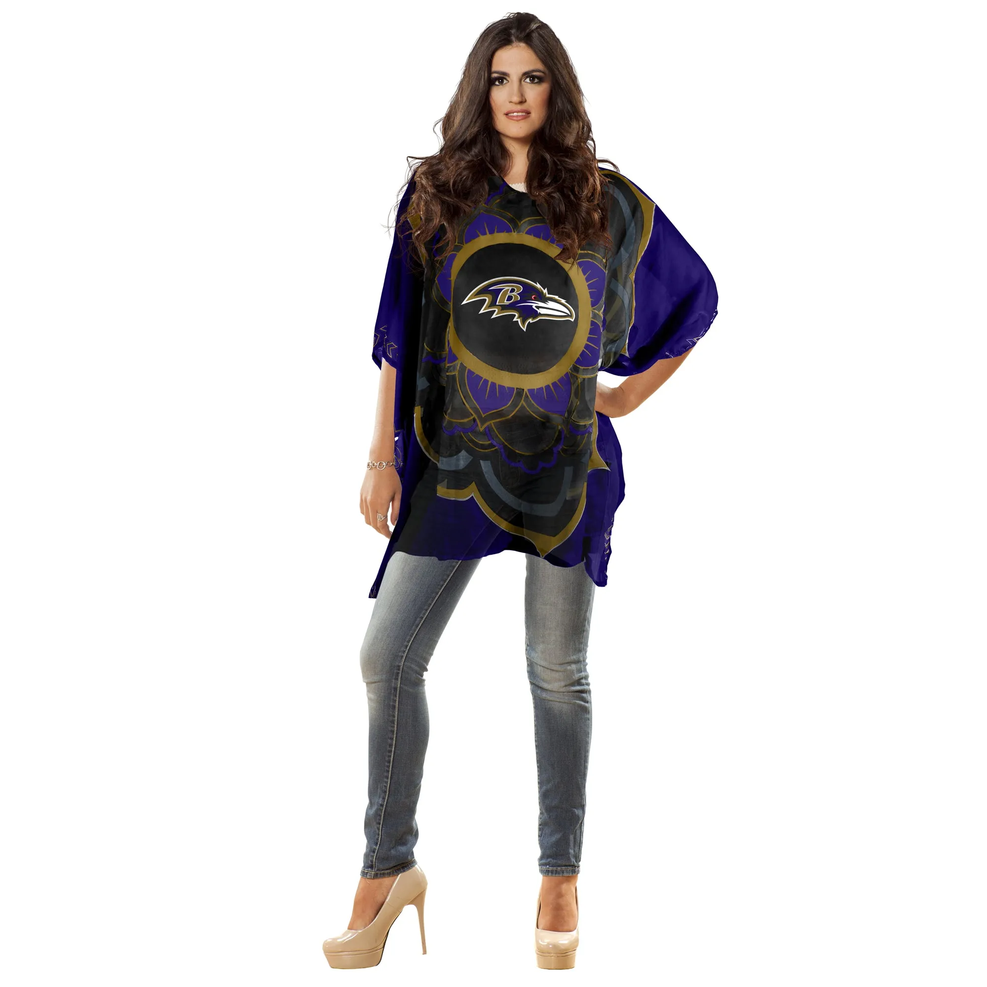 Baltimore Ravens Caftan Flower