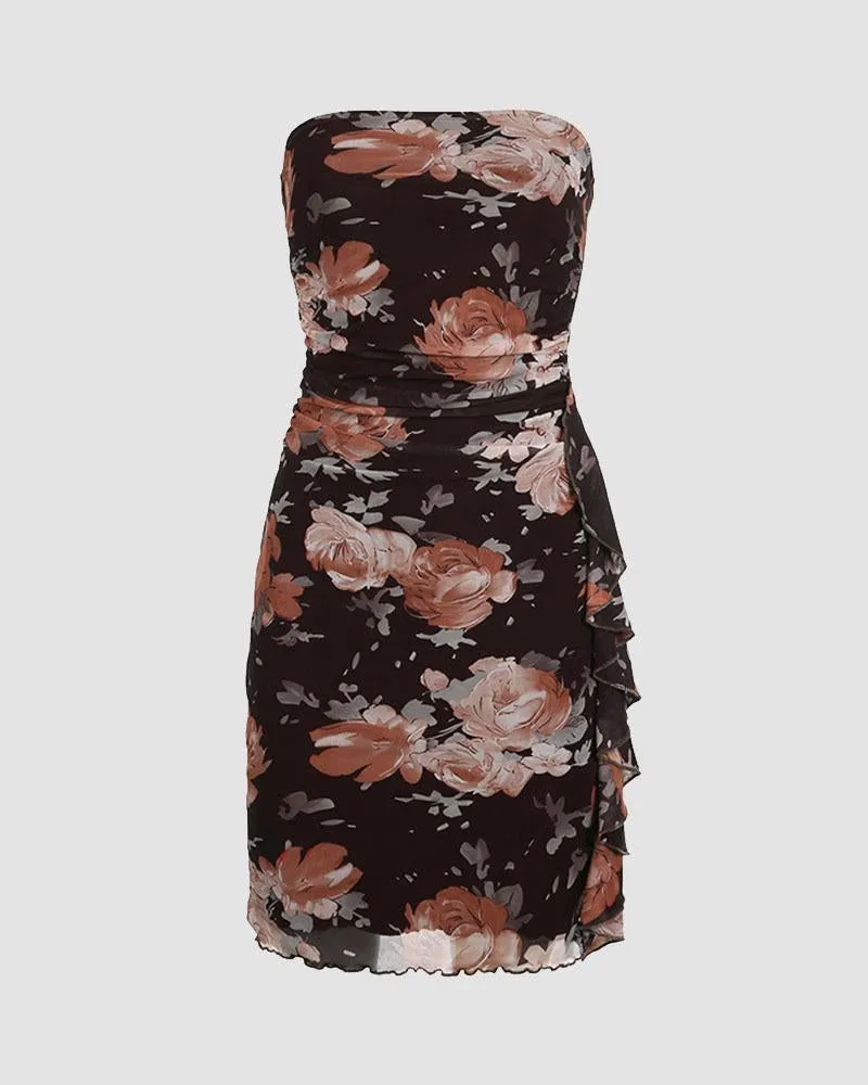 Begonia Haze Tube Dress