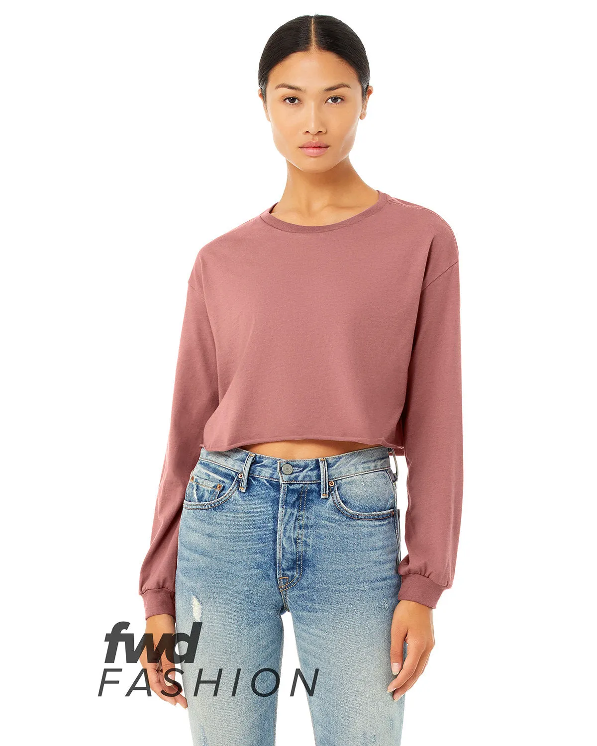 Bella   Canvas FWD Fashion Ladies' Cropped Long-Sleeve T-Shirt