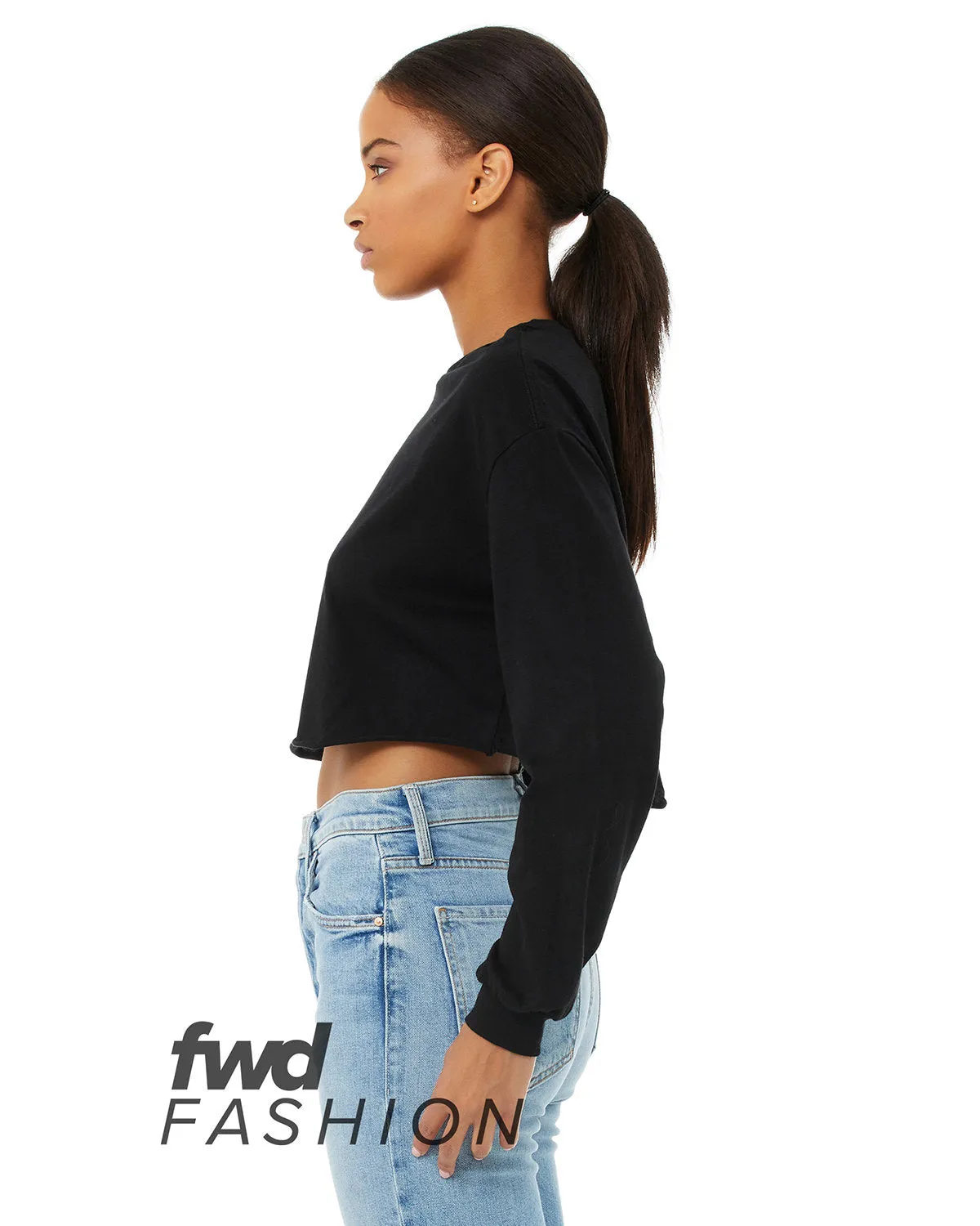 Bella   Canvas FWD Fashion Ladies' Cropped Long-Sleeve T-Shirt