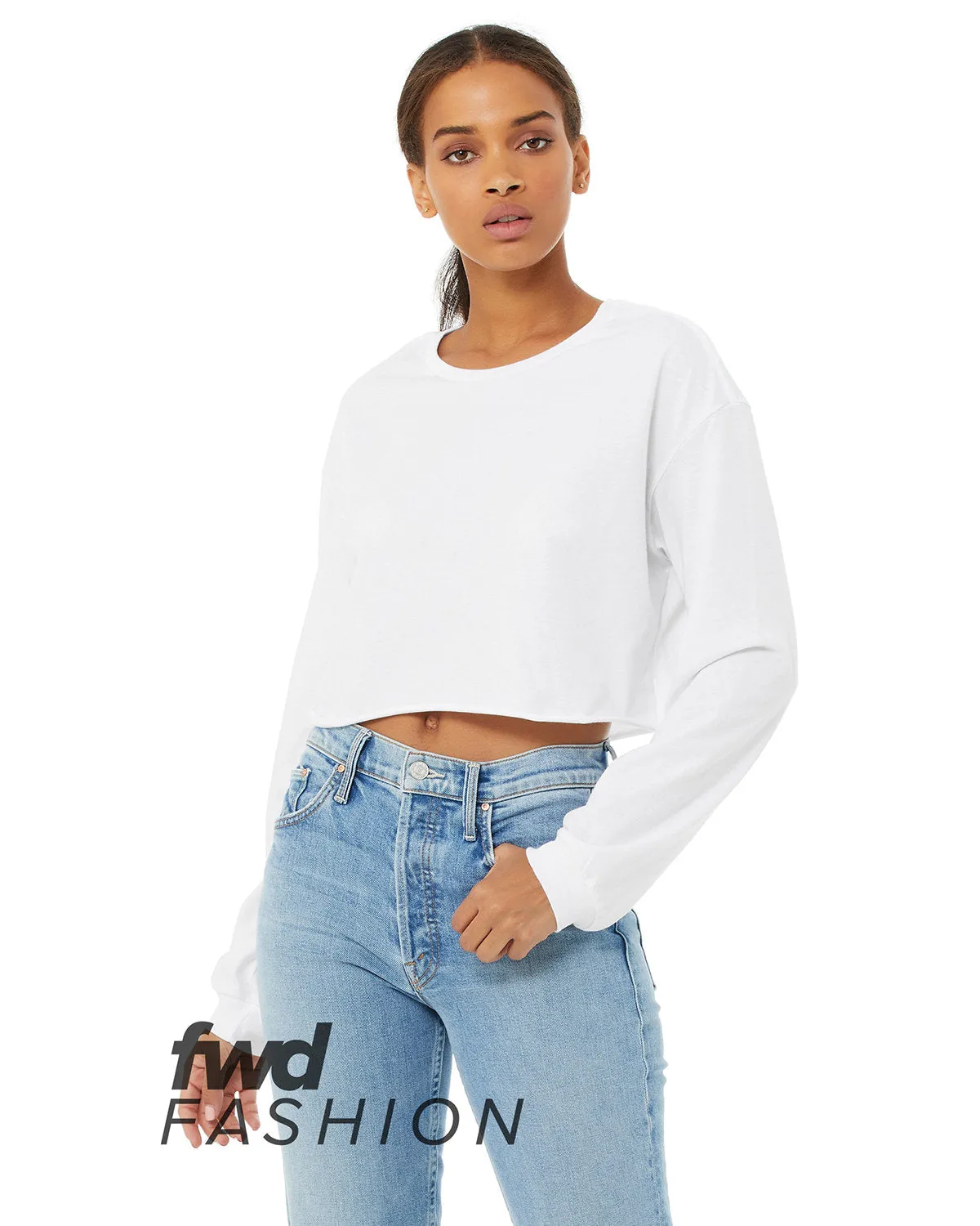 Bella   Canvas FWD Fashion Ladies' Cropped Long-Sleeve T-Shirt