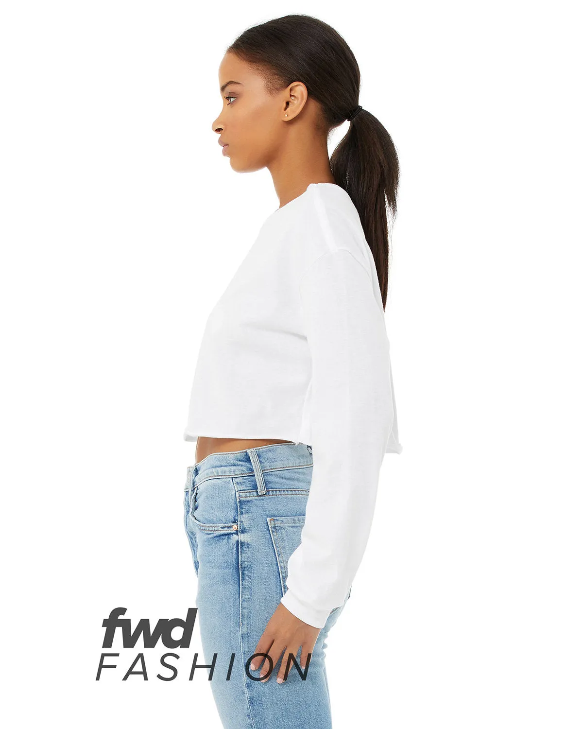 Bella   Canvas FWD Fashion Ladies' Cropped Long-Sleeve T-Shirt