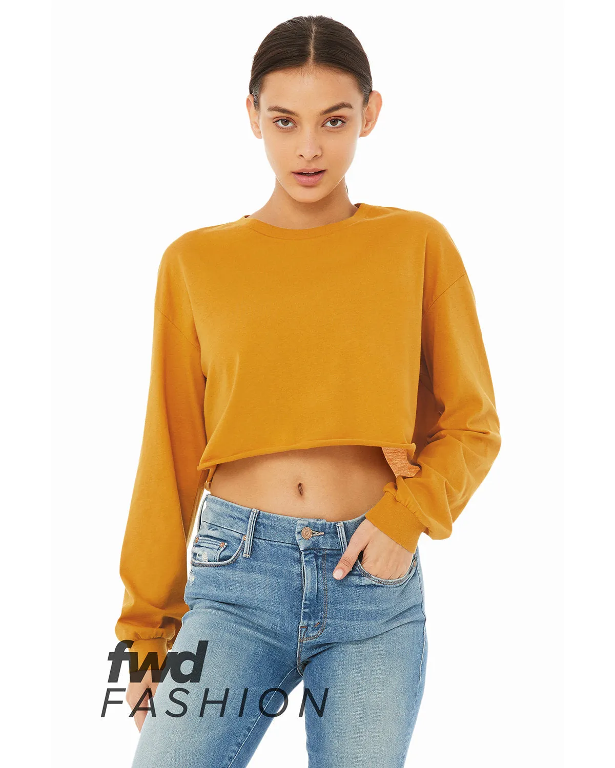 Bella   Canvas FWD Fashion Ladies' Cropped Long-Sleeve T-Shirt