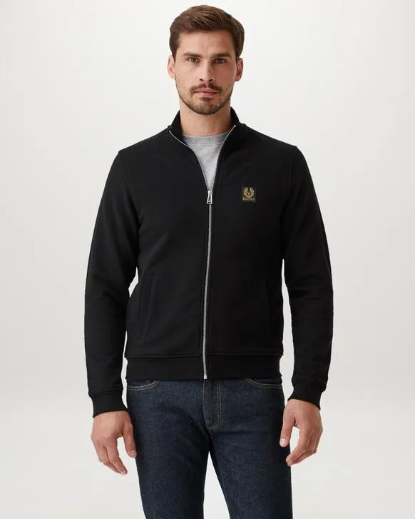 Belstaff Zip Through Sweatshirt in Black