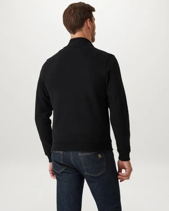 Belstaff Zip Through Sweatshirt in Black