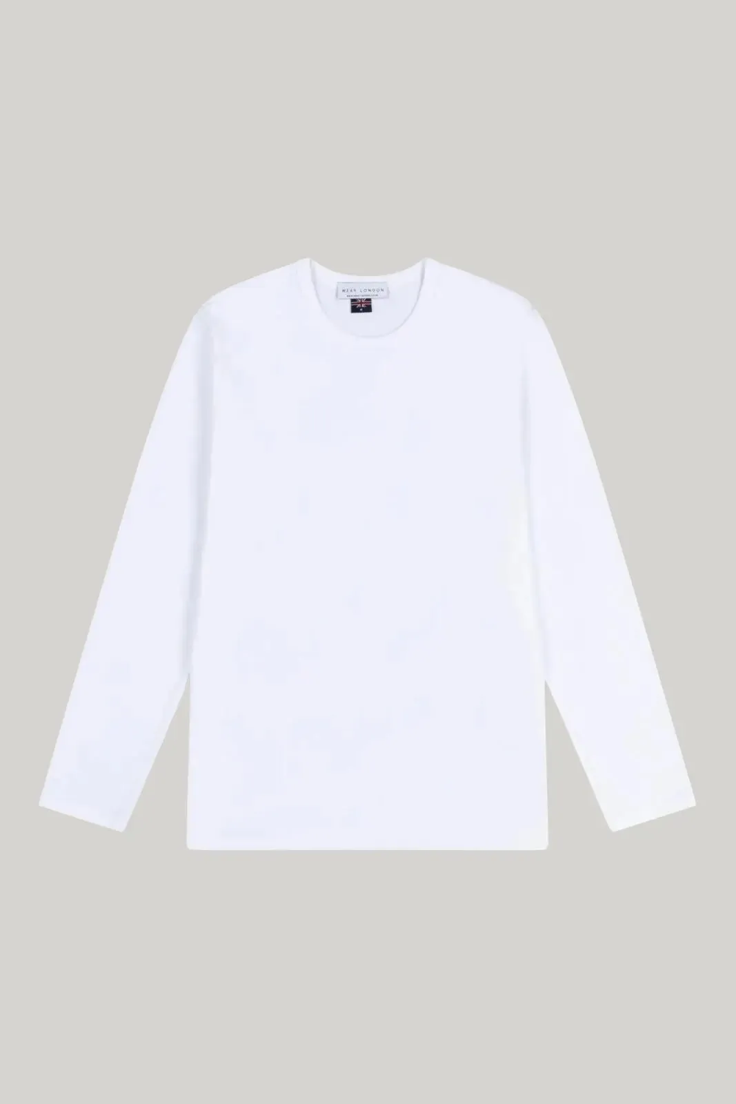 Bevis Long Sleeve Cotton t-shirt - White