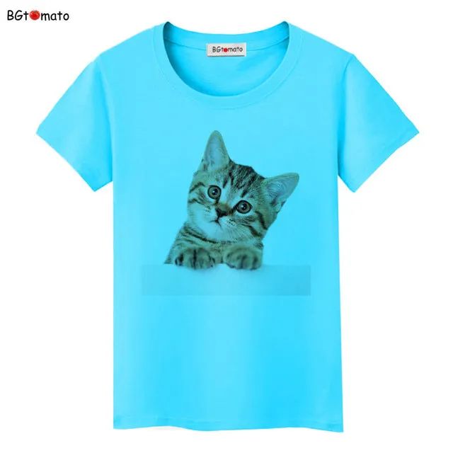 BGtomato Super cute 3D cats T-shirt women lovely cool summer clothes Good quality comfortable tops casual tees brand shirts