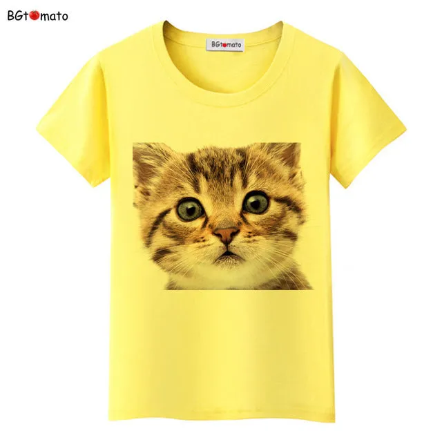 BGtomato Super cute 3D cats T-shirt women lovely cool summer clothes Good quality comfortable tops casual tees brand shirts