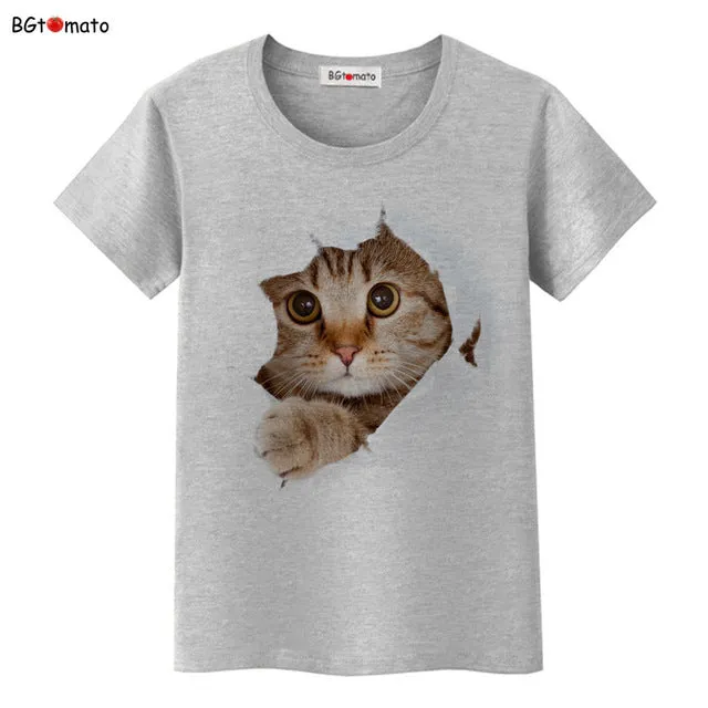 BGtomato Super cute 3D cats T-shirt women lovely cool summer clothes Good quality comfortable tops casual tees brand shirts