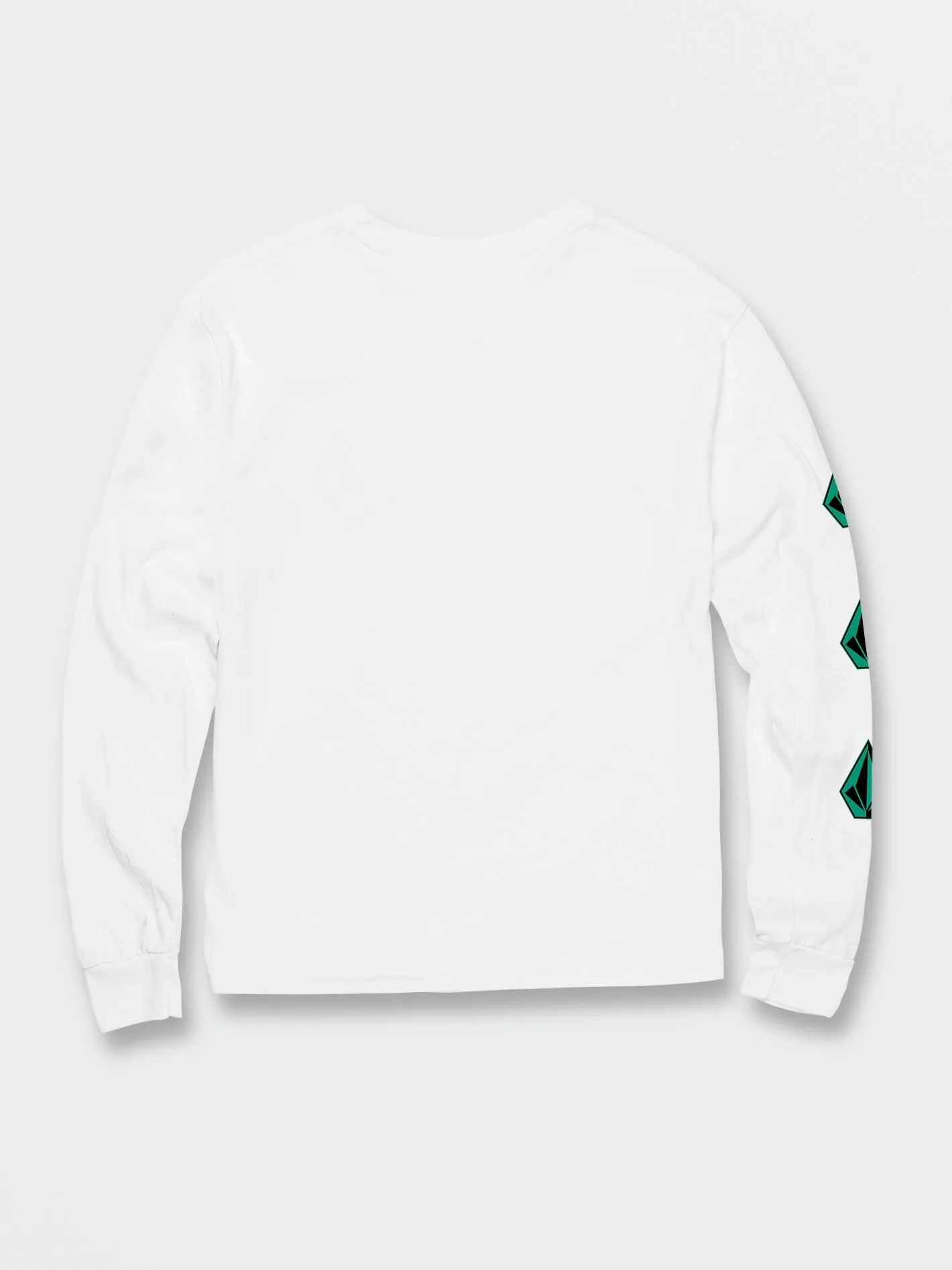 Big Boys Iconic Stone Long Sleeve Tee - White