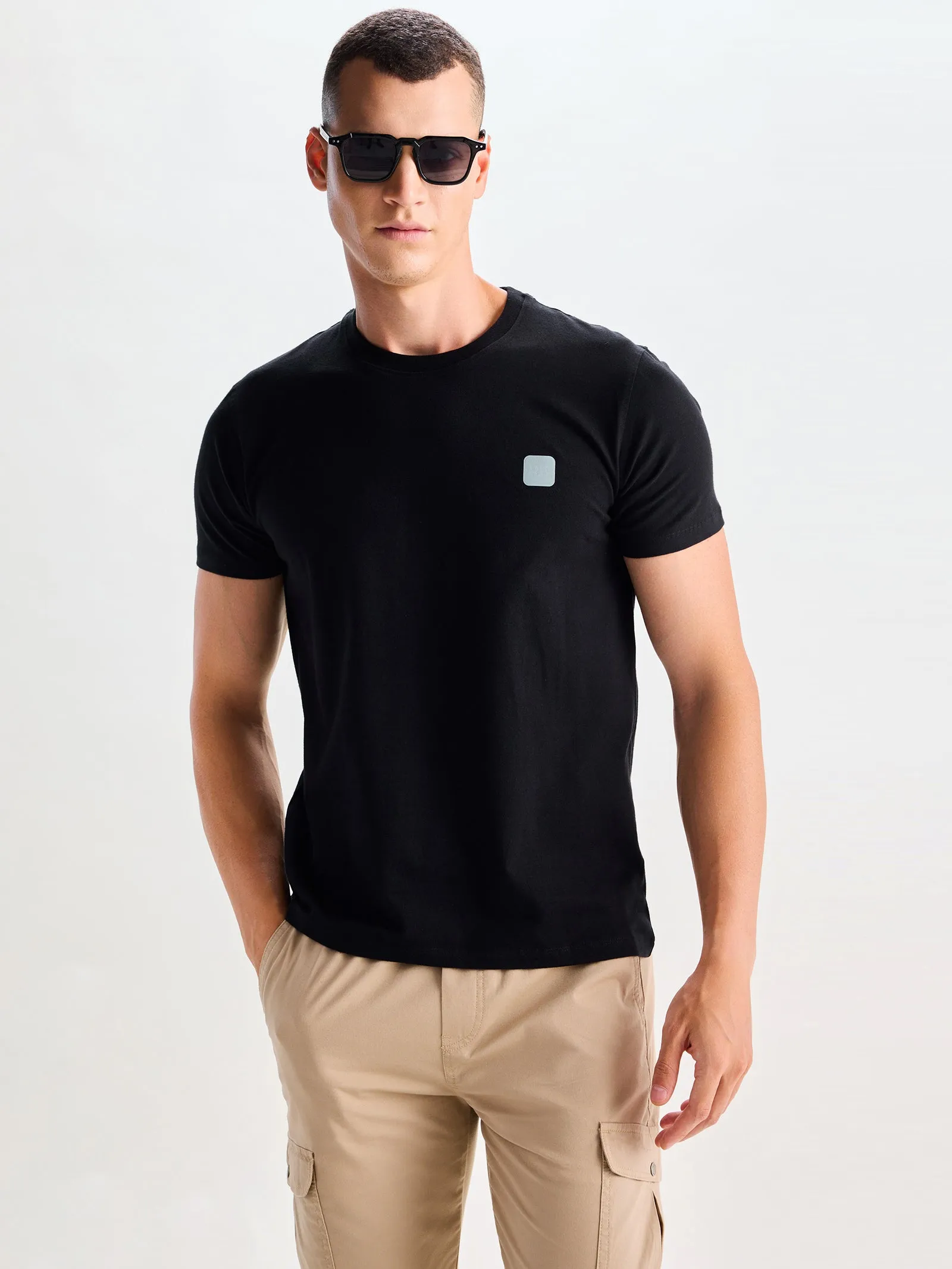 Black Ultra Soft Stretch T-Shirt