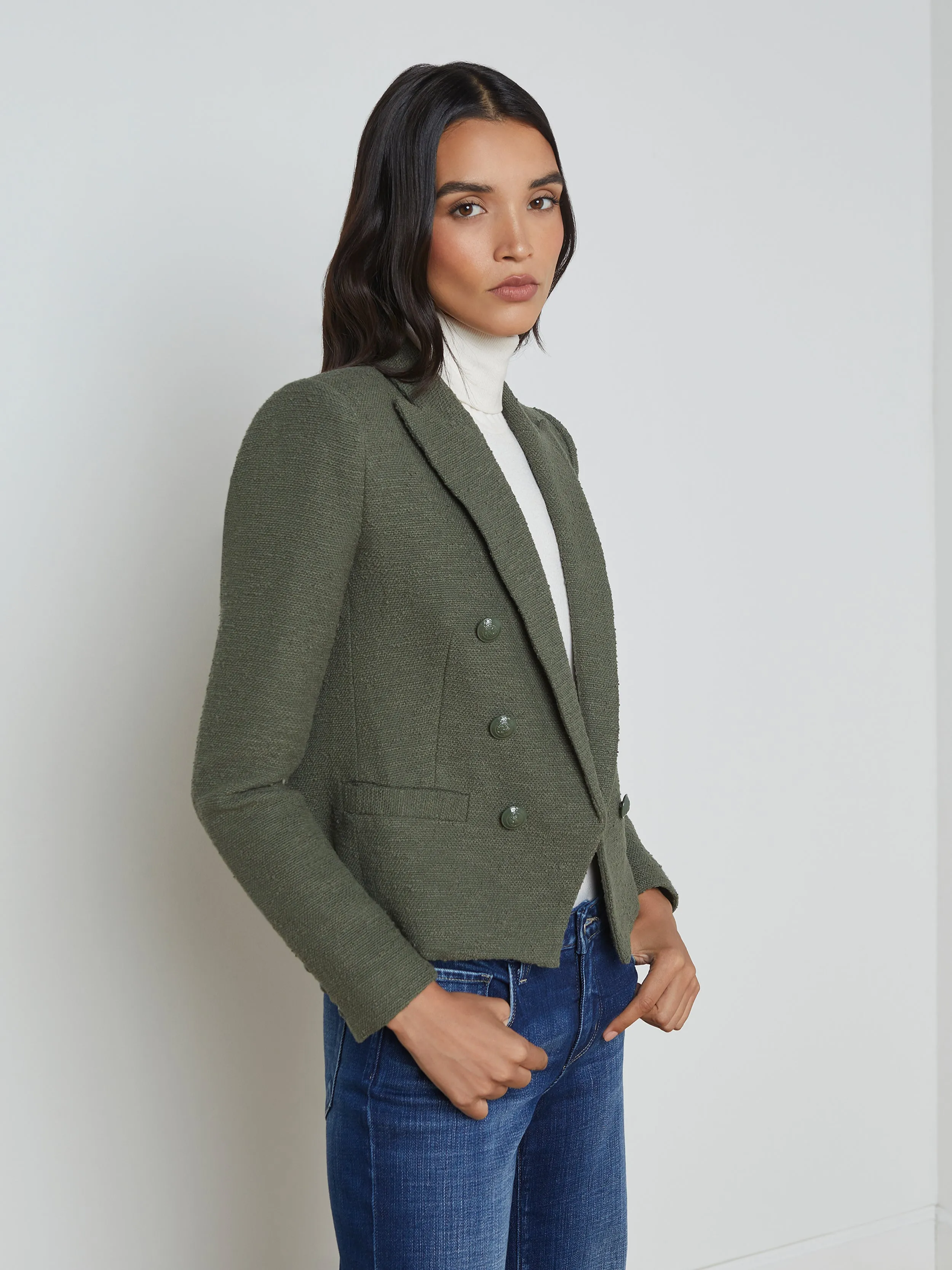 Brooke Open-Front Blazer