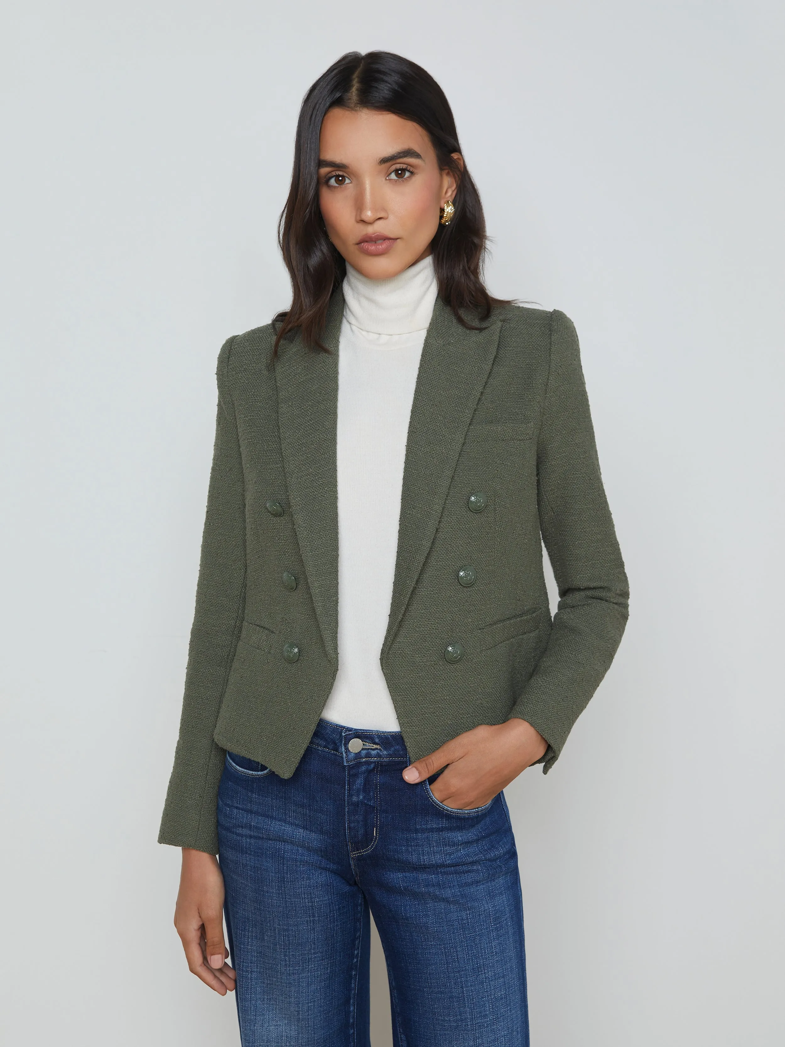 Brooke Open-Front Blazer