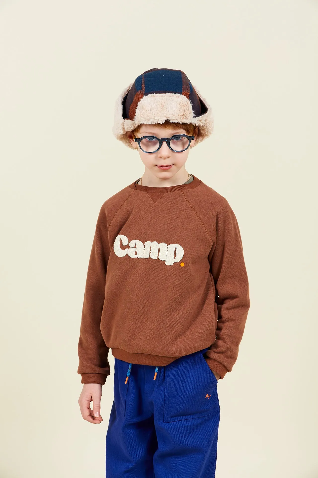 Brown Camp Crewneck