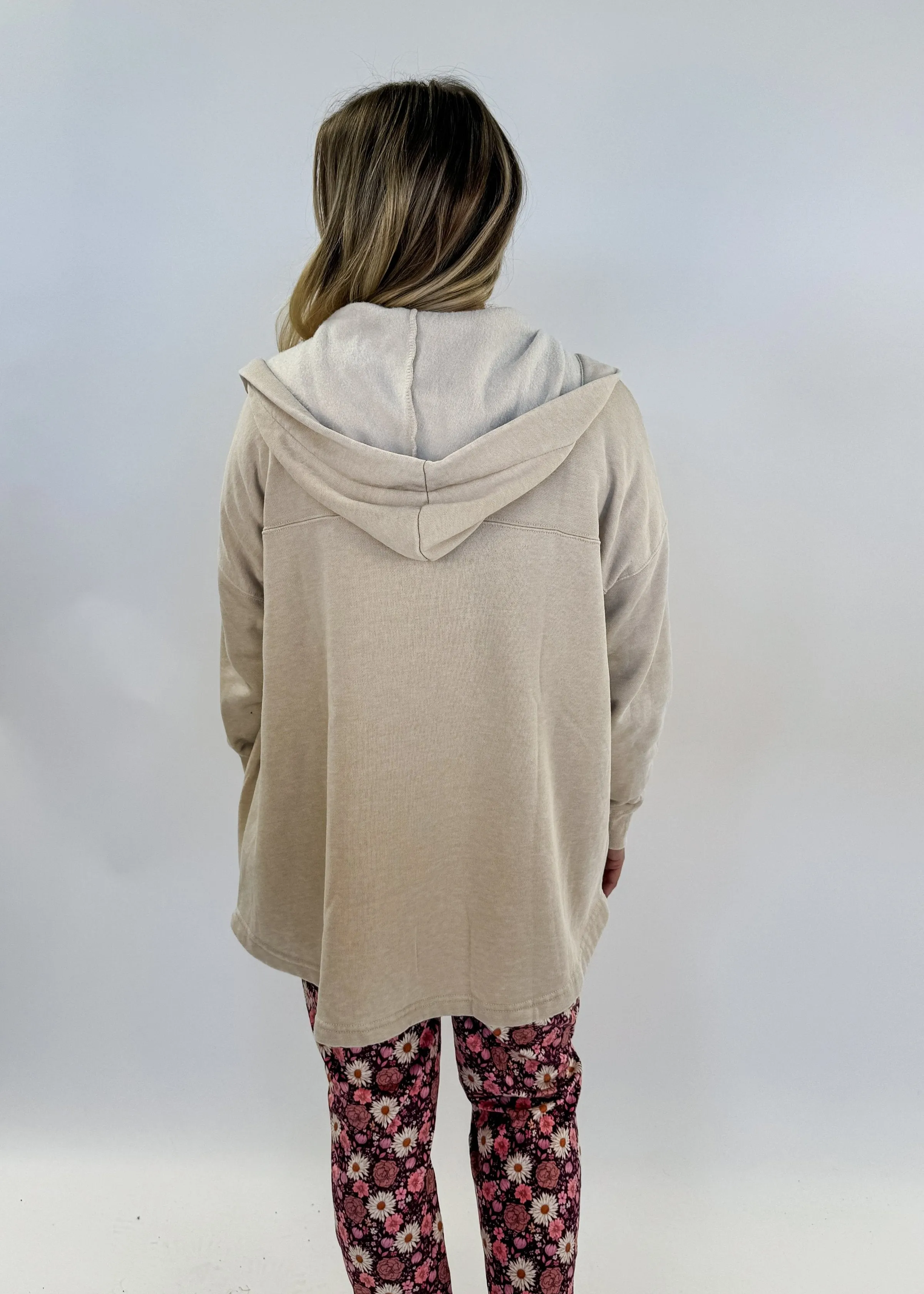 Cardigan Hooded Fleece