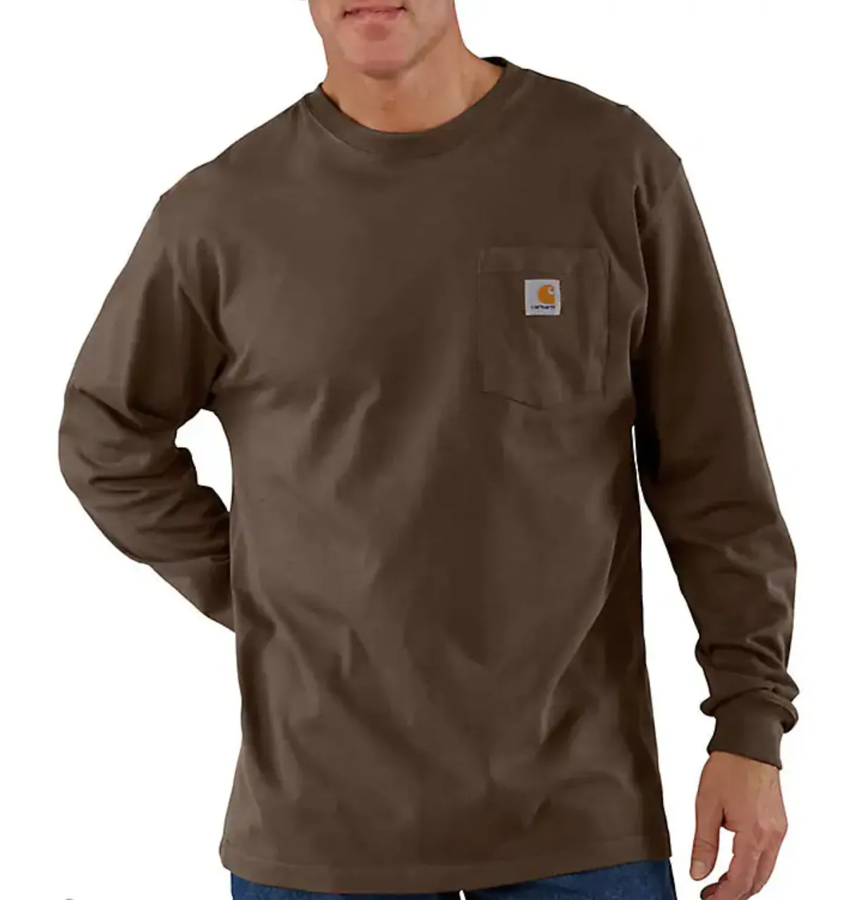 Carhartt K126 Big & Tall Long Sleeve Pocket T-Shirt