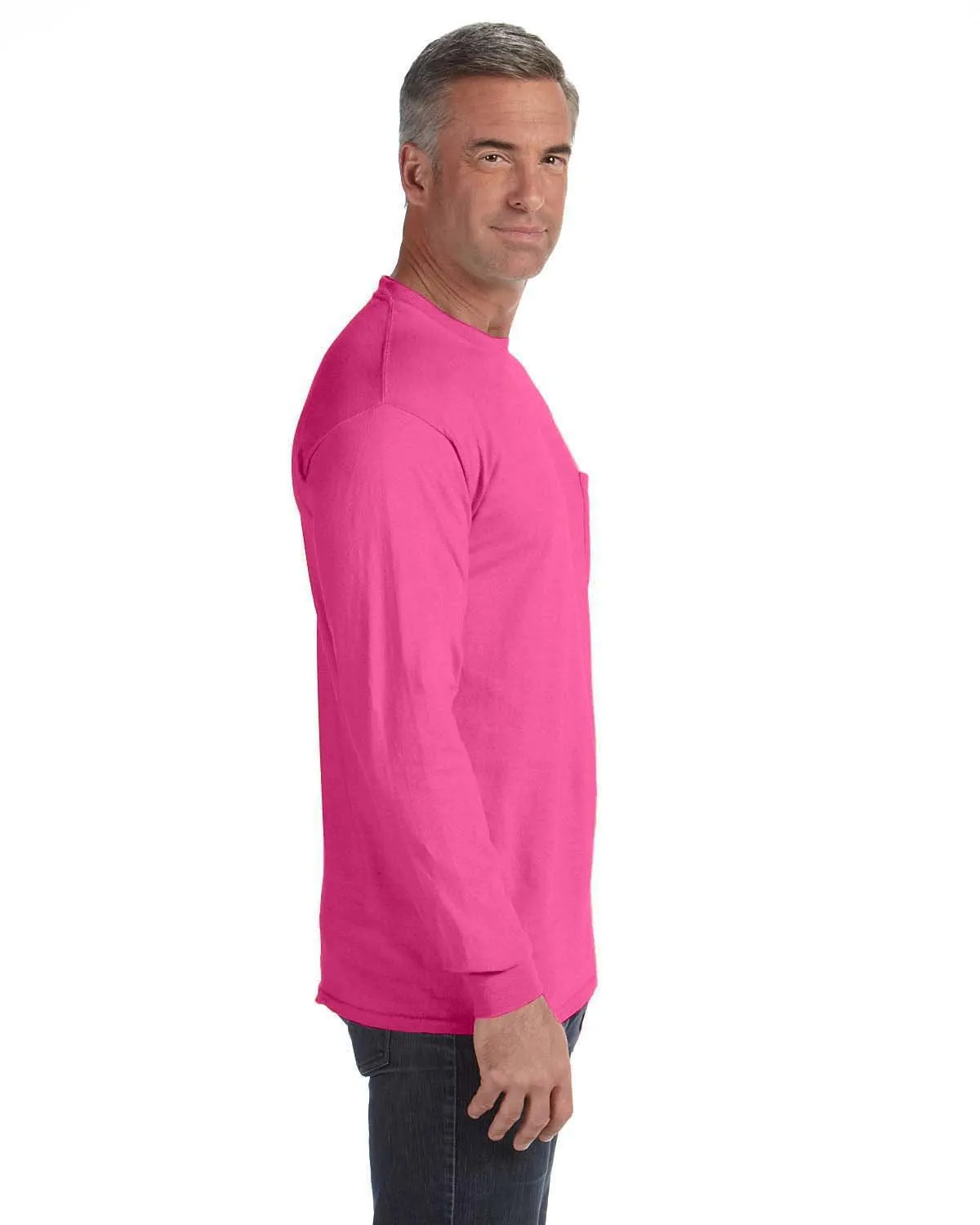 Comfort Colors Garment-Dyed Heavyweight Long Sleeve Pocket T-Shirt