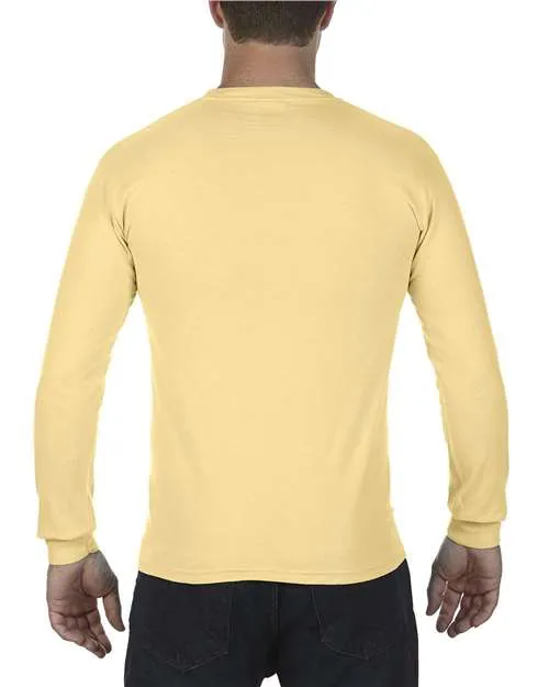 Comfort Colors Garment-Dyed Heavyweight Long Sleeve Pocket T-Shirt