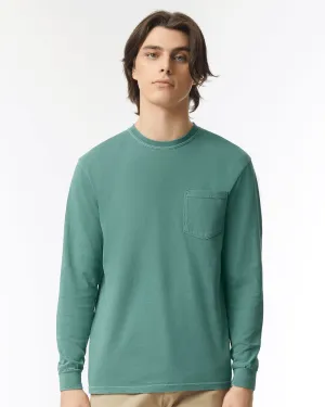 Comfort Colors Garment-Dyed Heavyweight Long Sleeve Pocket T-Shirt