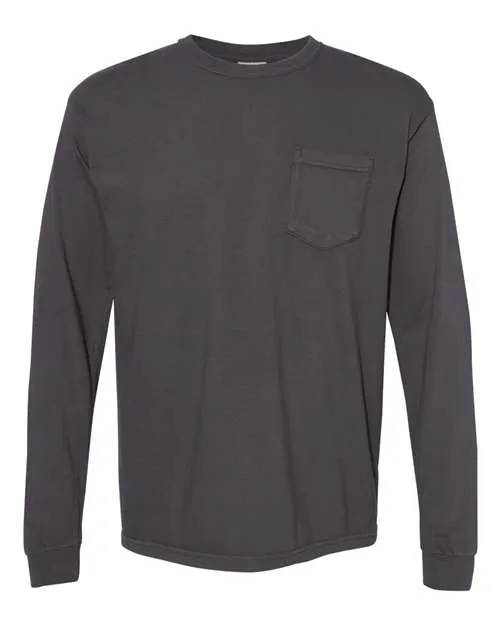 Comfort Colors Garment-Dyed Heavyweight Long Sleeve Pocket T-Shirt