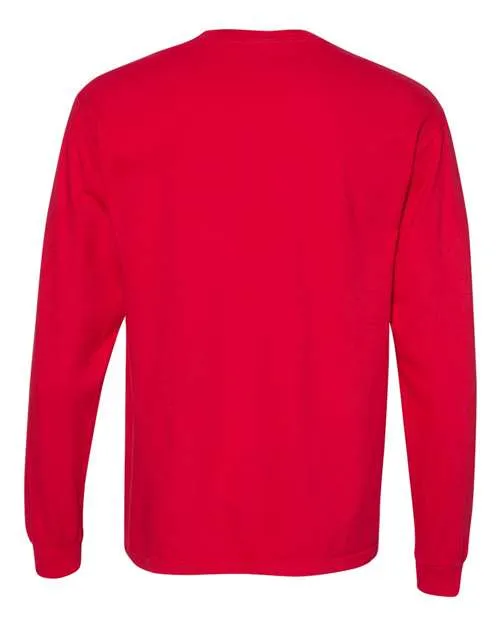 Comfort Colors Garment-Dyed Heavyweight Long Sleeve Pocket T-Shirt