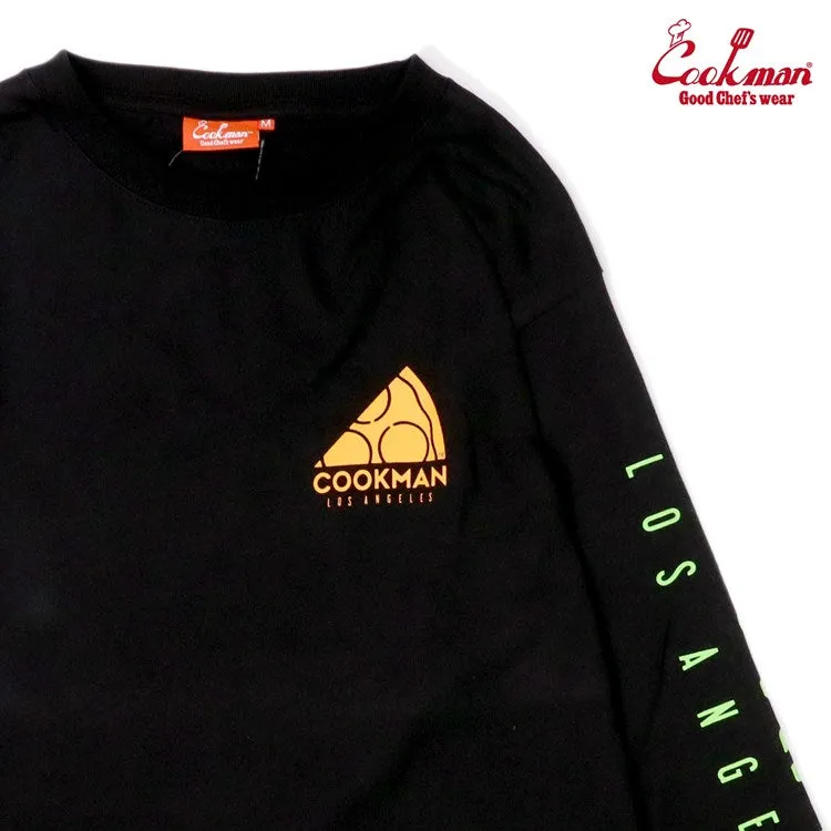 Cookman Long Sleeve Tees - Pizza : Black