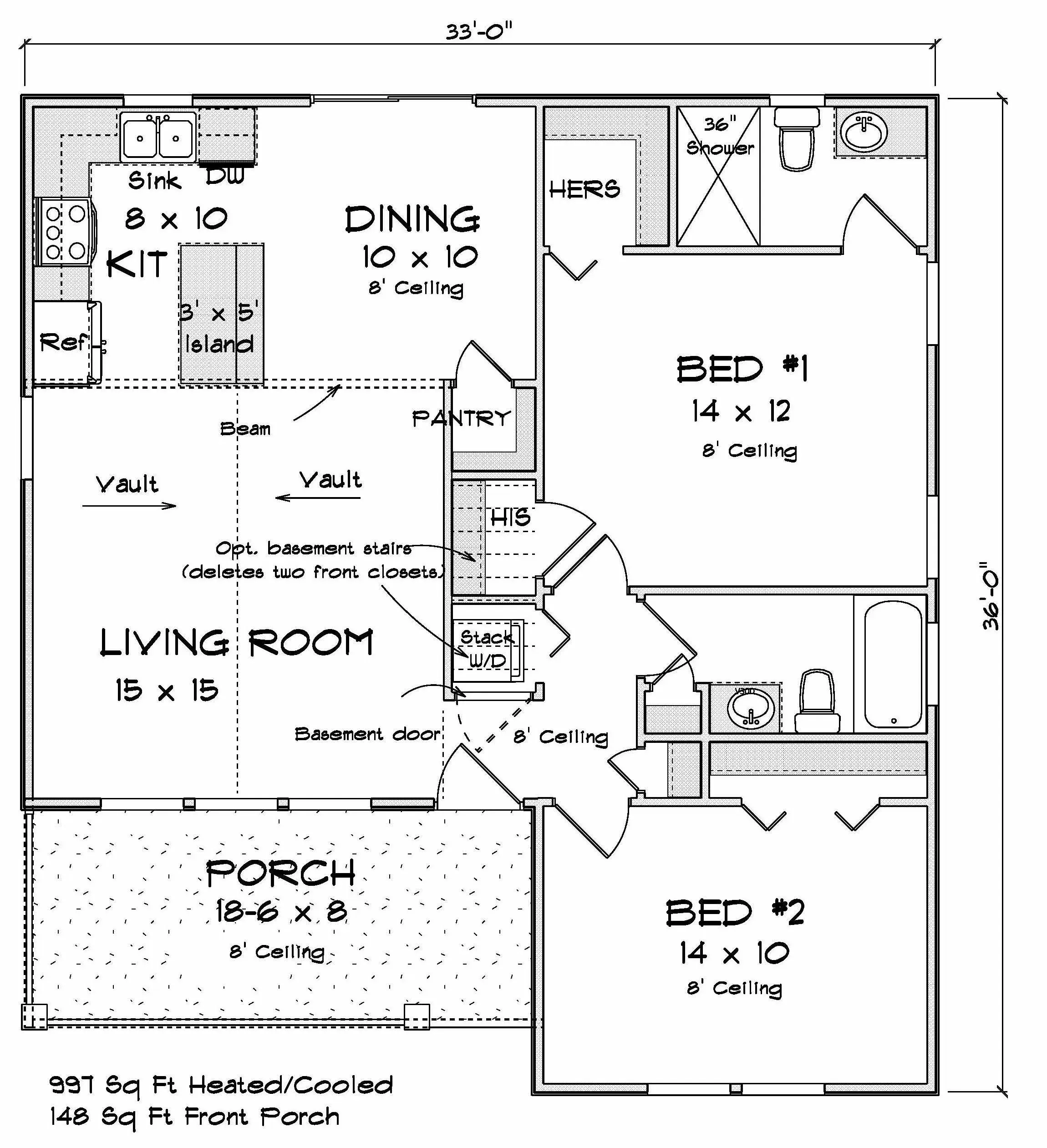 Cozy 2-Bedroom Retreat with Open Layout and Inviting Front Porch