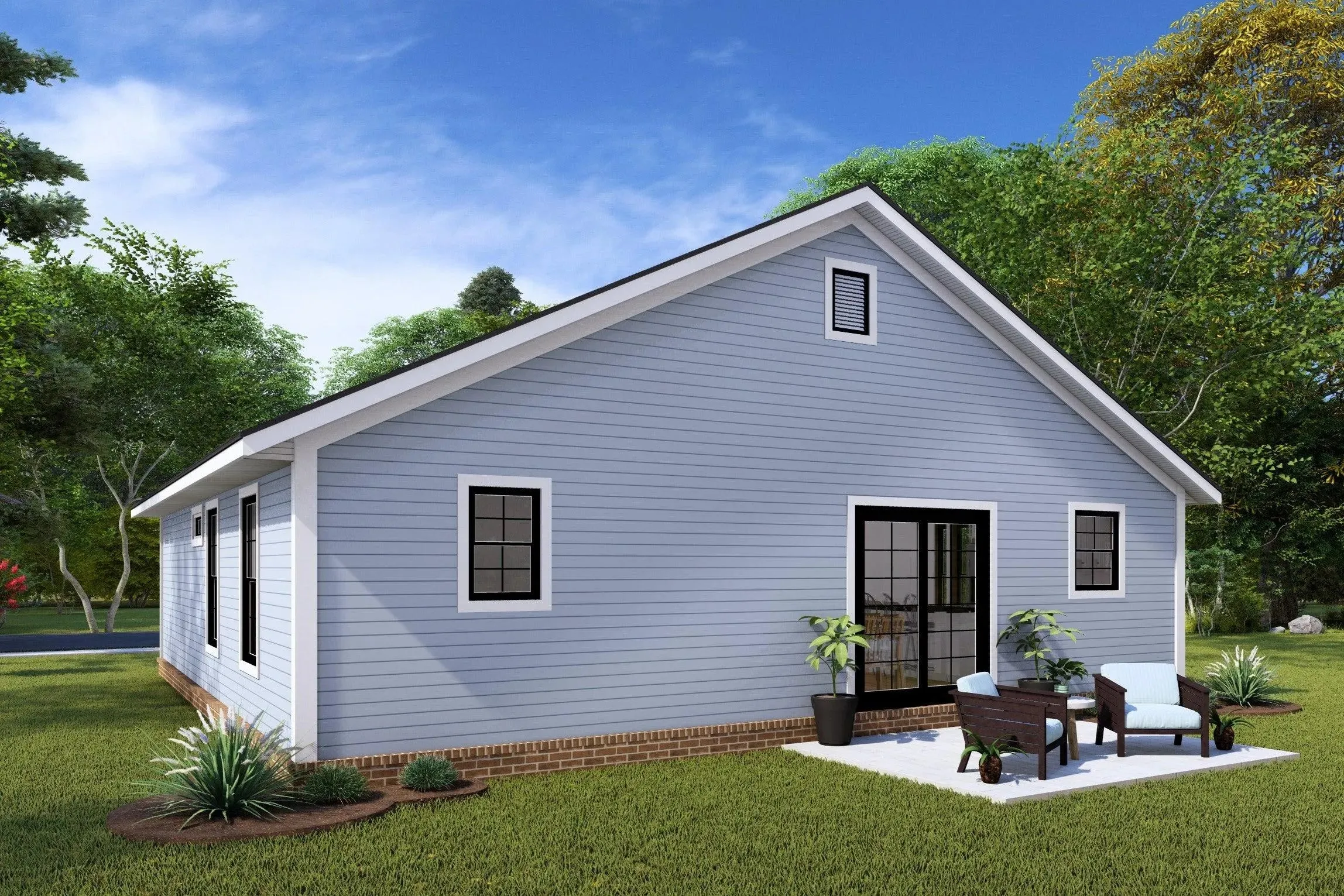 Cozy 2-Bedroom Retreat with Open Layout and Inviting Front Porch