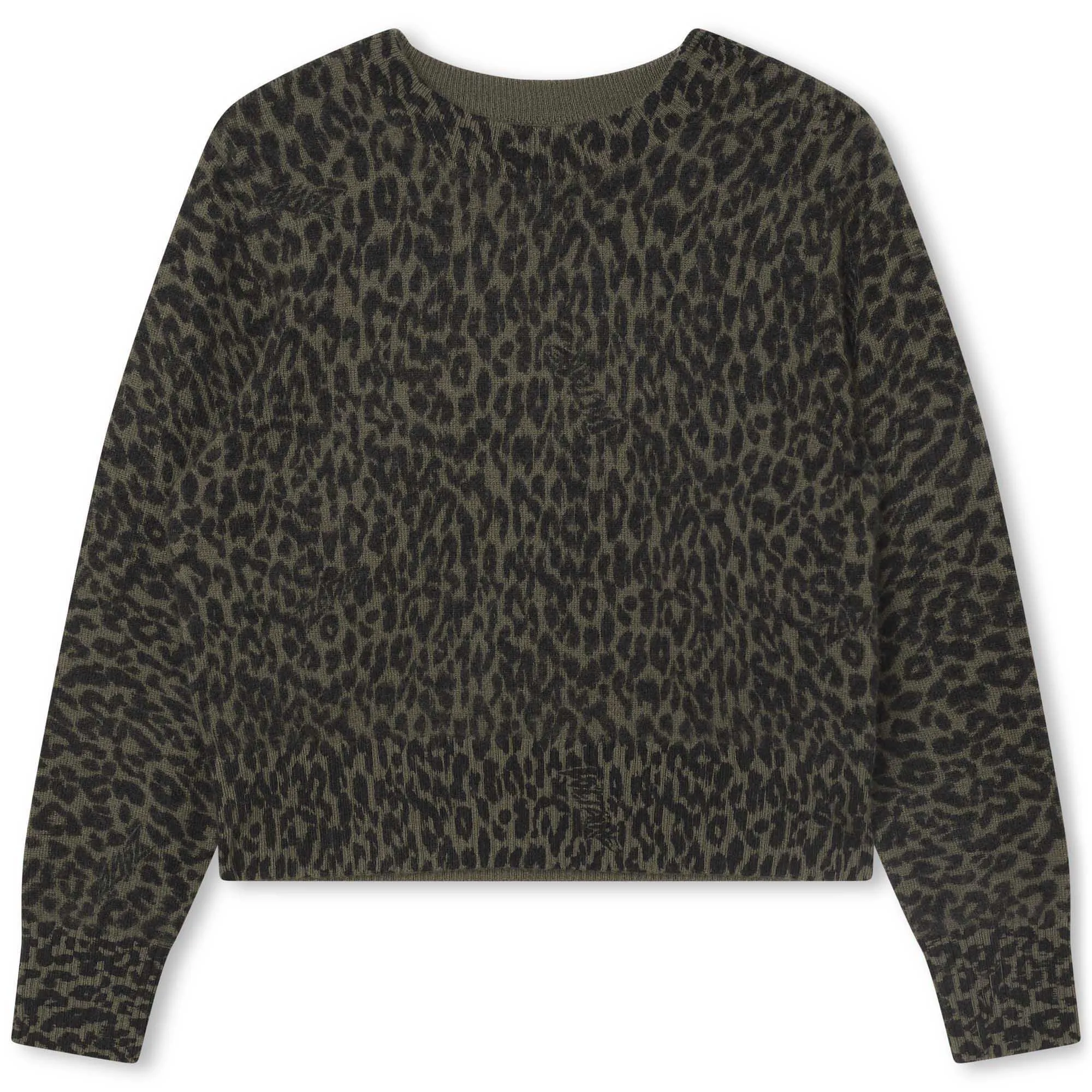 Cozy Leopard Knit Sweater