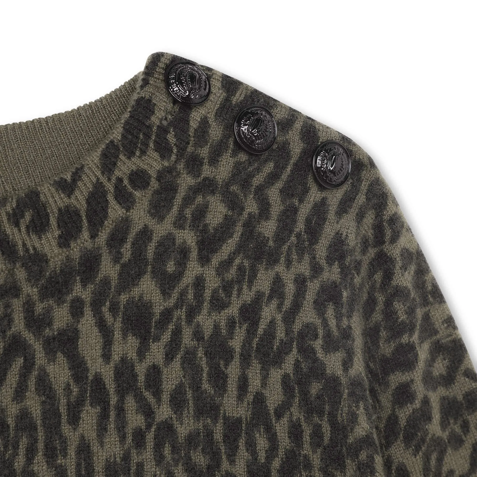 Cozy Leopard Knit Sweater