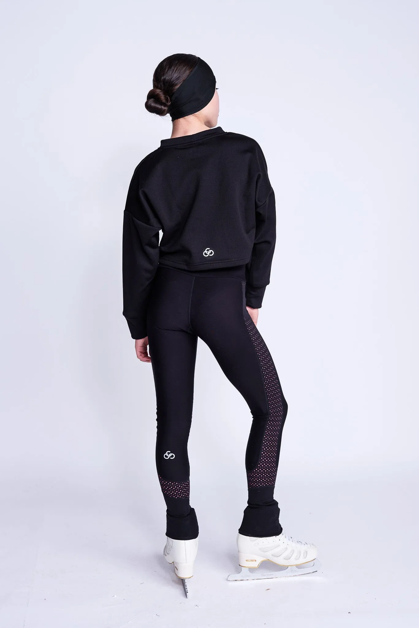 Cropped Sweatshirt in Black