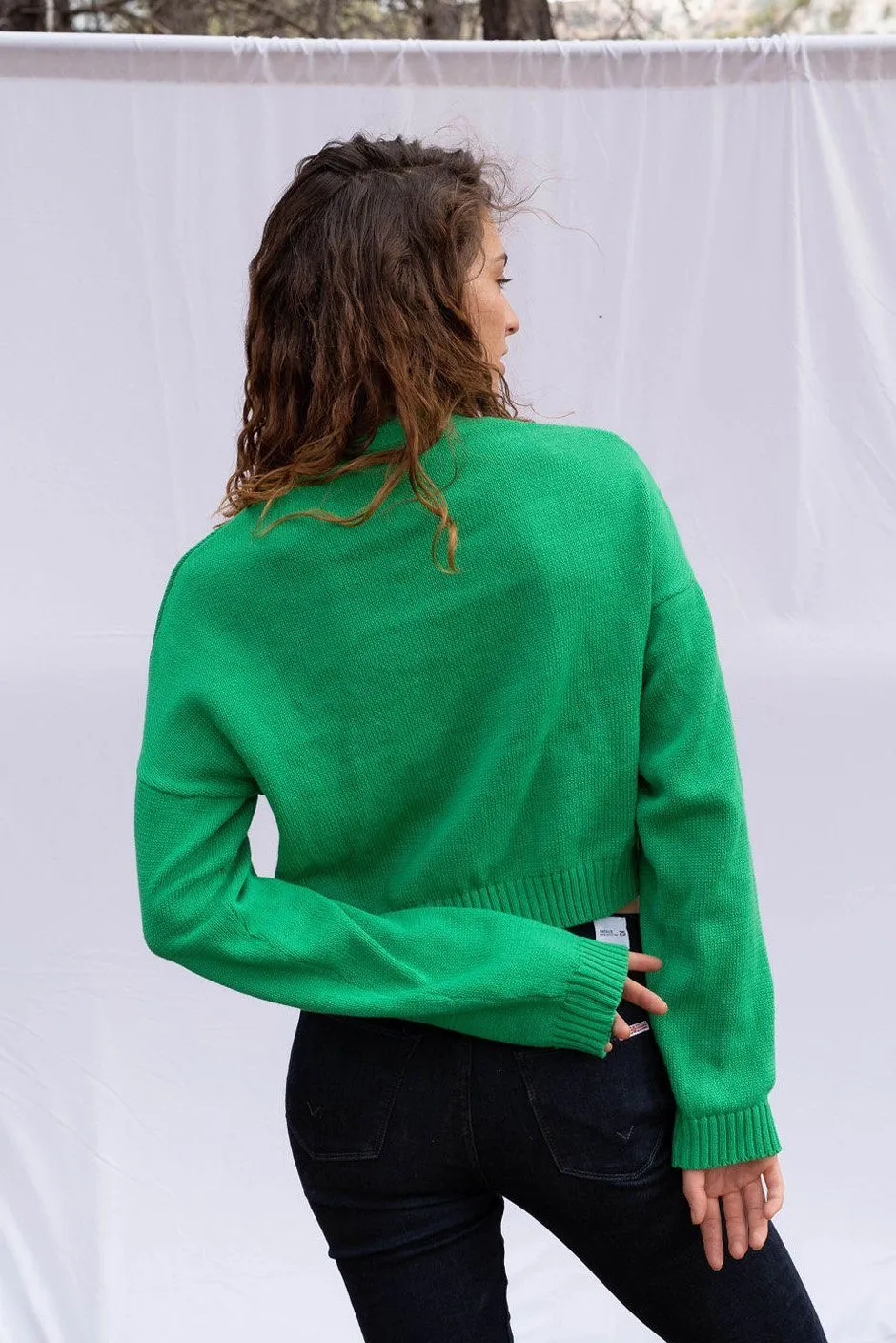 Diana Cardigan in Emerald