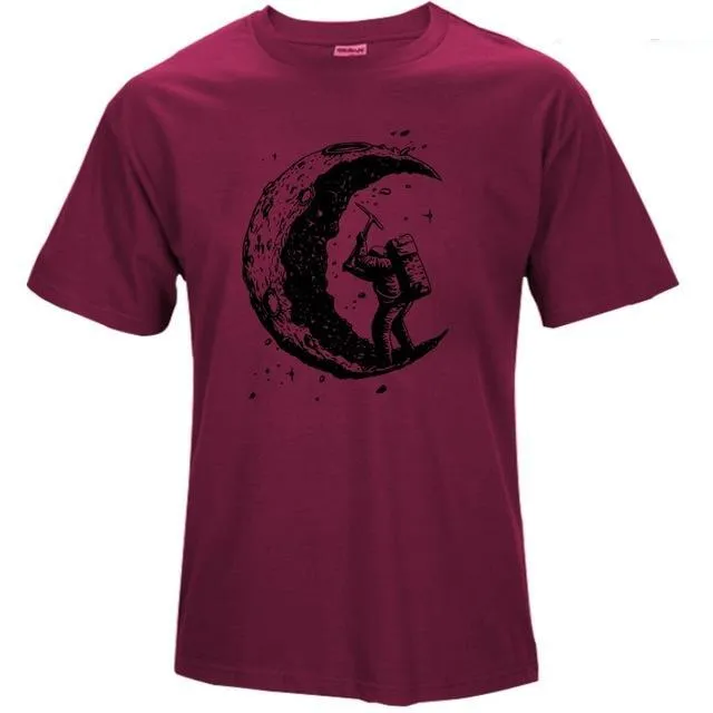 Digging the Moon Printed Tees