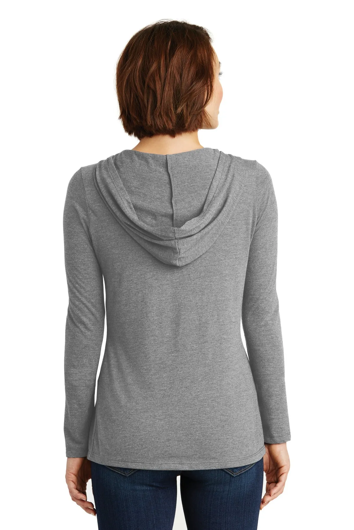 District Women's Perfect Tri Long Sleeve Hoodie. DM139L