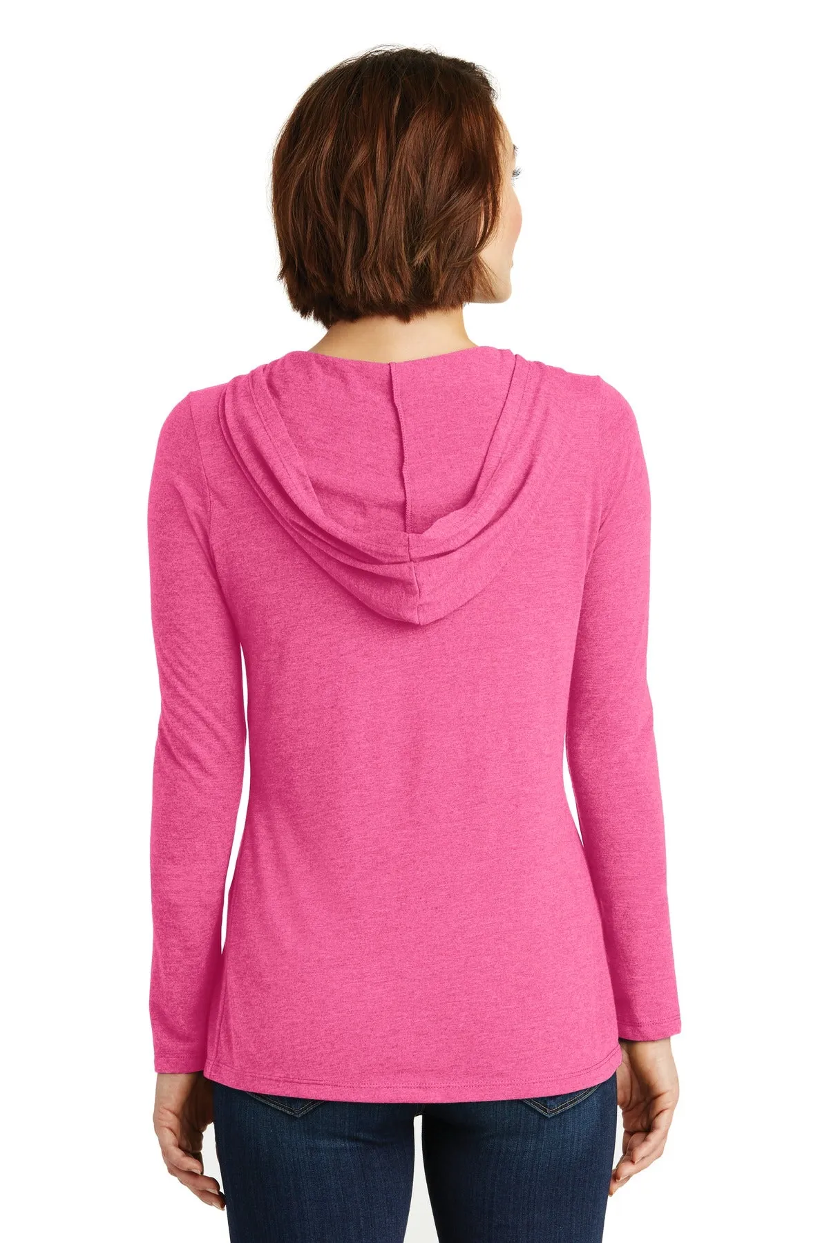 District Women's Perfect Tri Long Sleeve Hoodie. DM139L