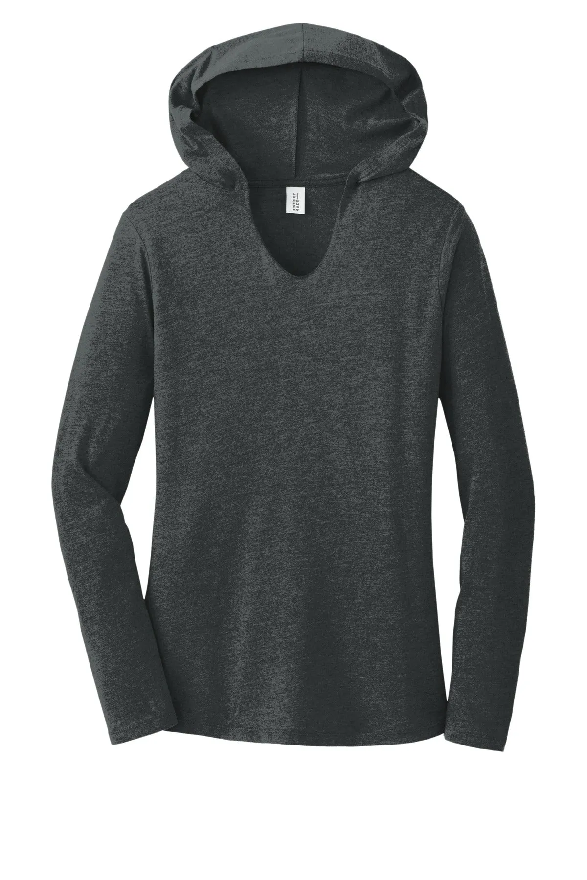 District Women's Perfect Tri Long Sleeve Hoodie. DM139L