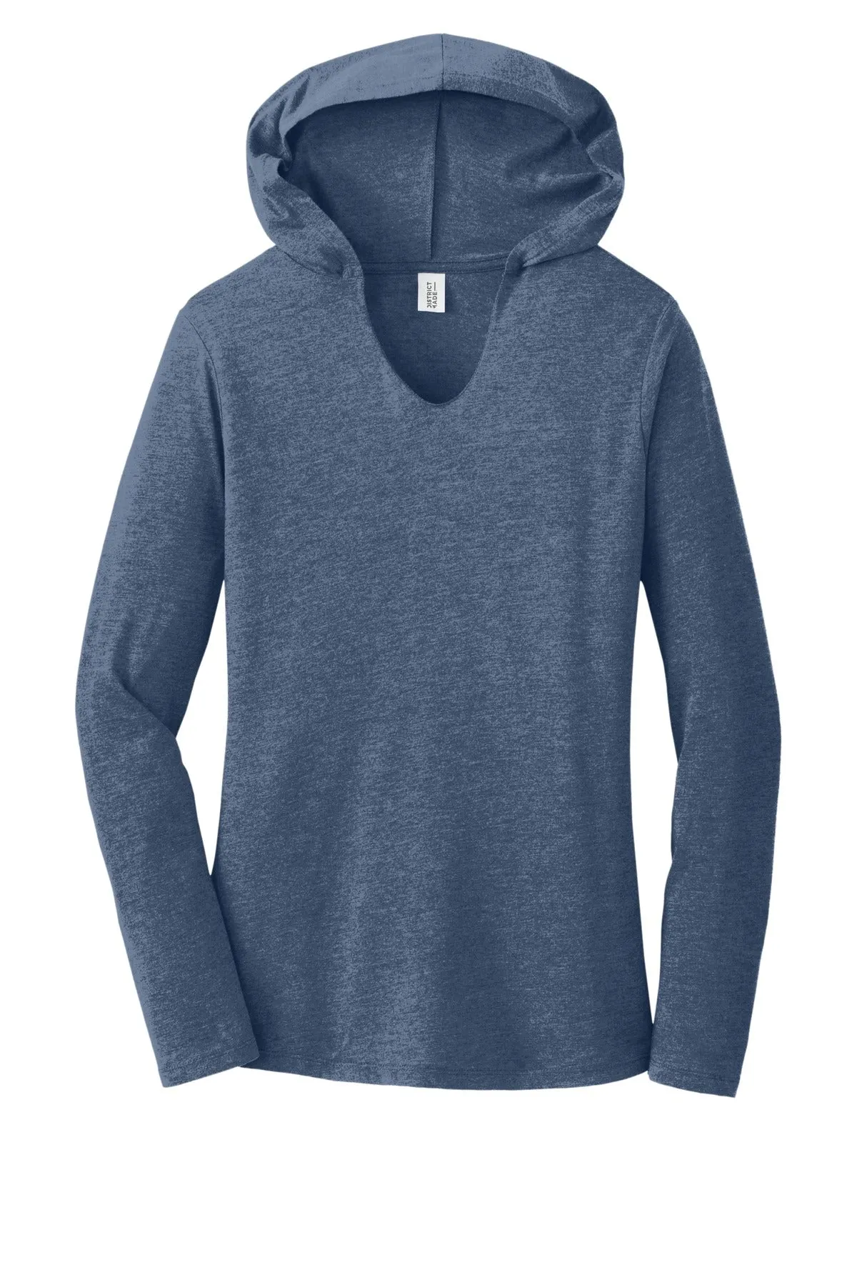 District Women's Perfect Tri Long Sleeve Hoodie. DM139L