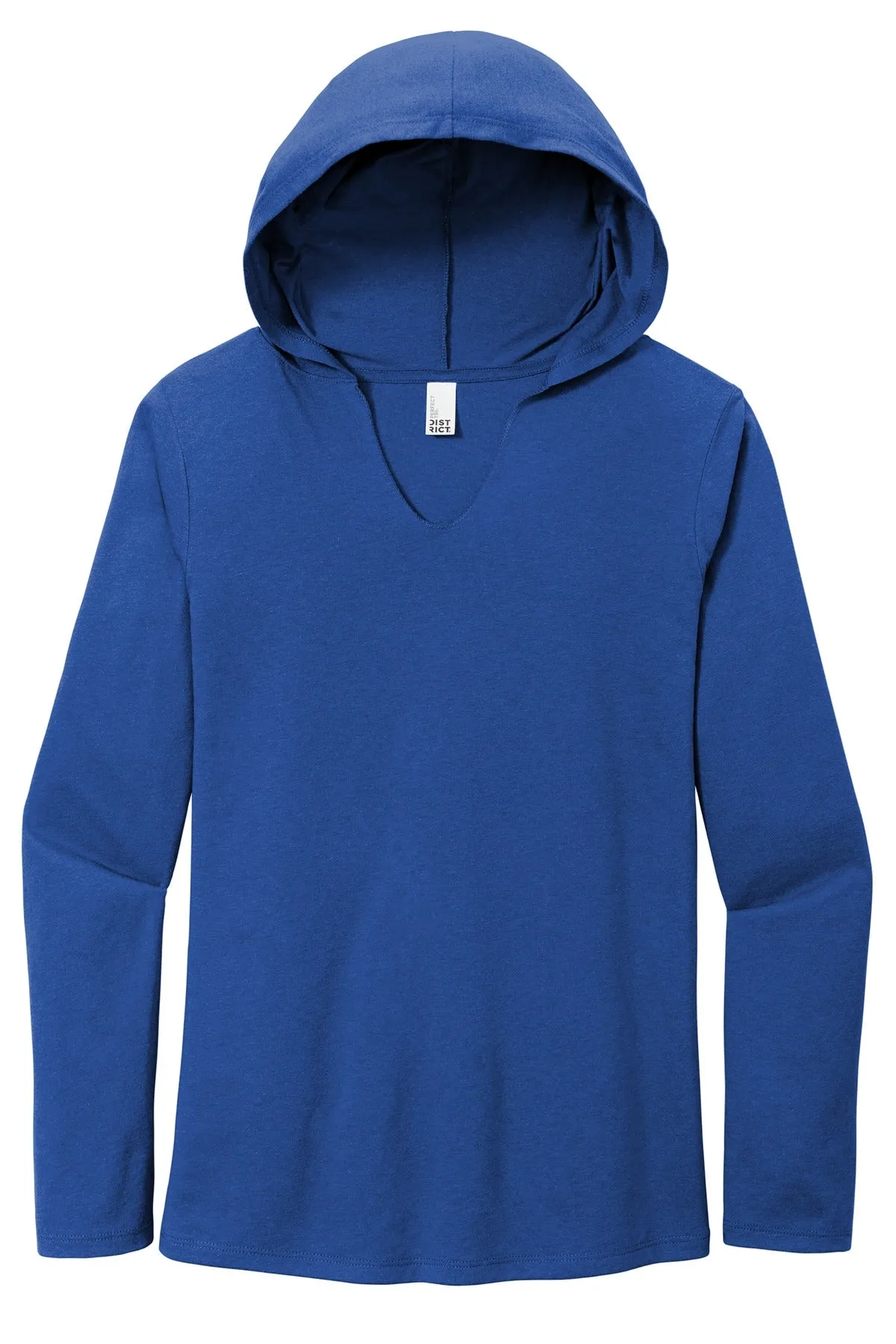 District Women's Perfect Tri Long Sleeve Hoodie. DM139L