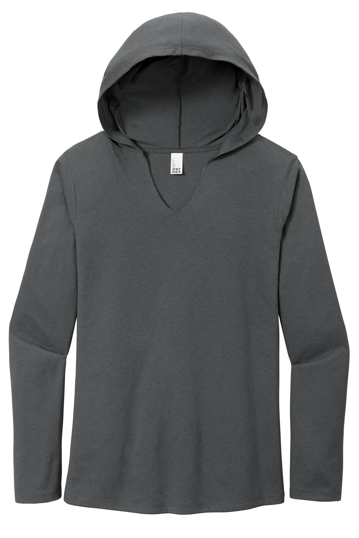 District Women's Perfect Tri Long Sleeve Hoodie. DM139L