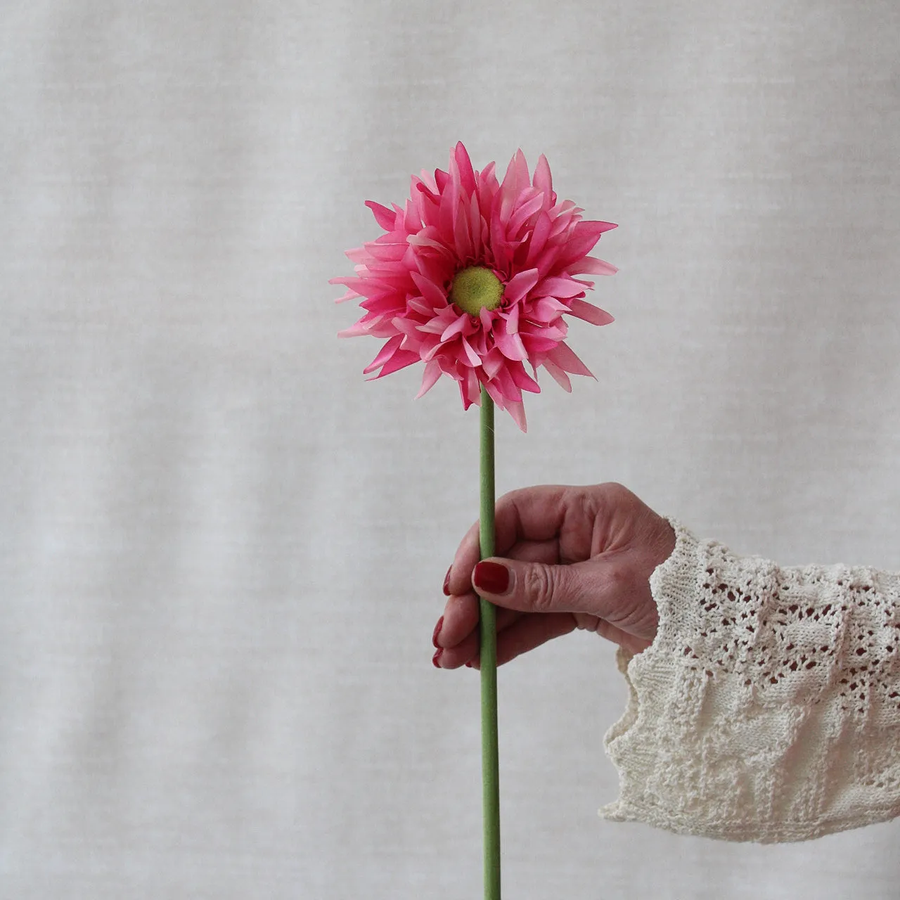 Faux Pink Spider Gerbera