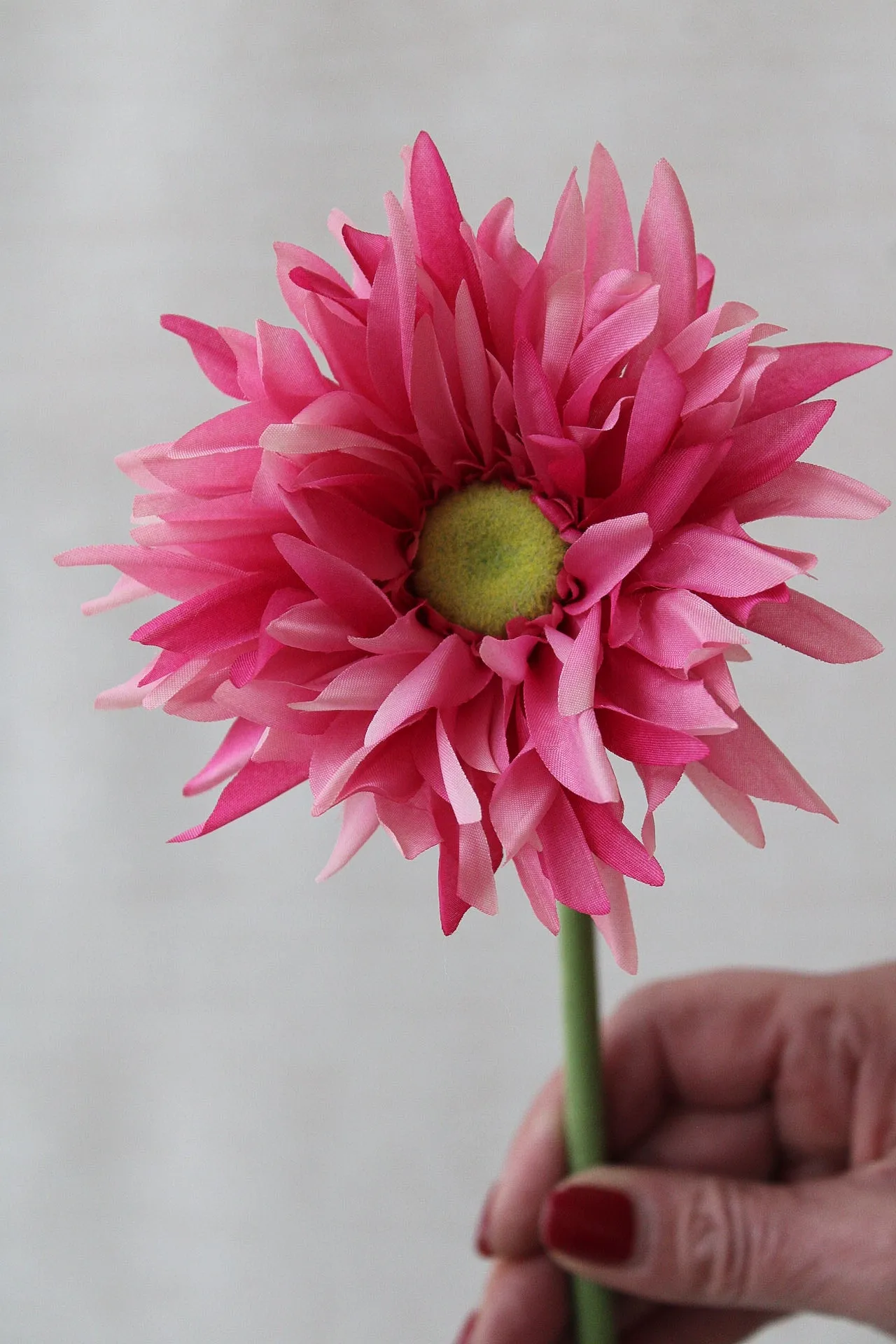 Faux Pink Spider Gerbera